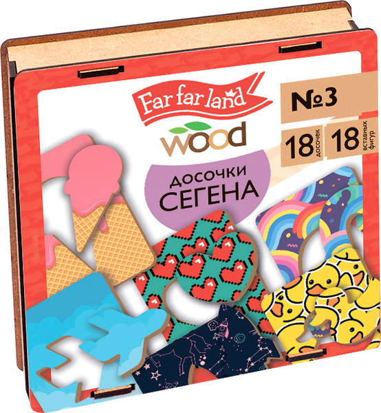 Изображение товара Сортер Десятое королевство Лото Досочки Сегена №3. Far far land wood / 04837