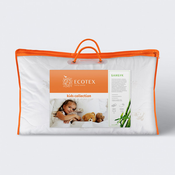 Изображение товара Подушка для малышей ECOTEX Бамбук Baby Line 40x60 / ПБ46