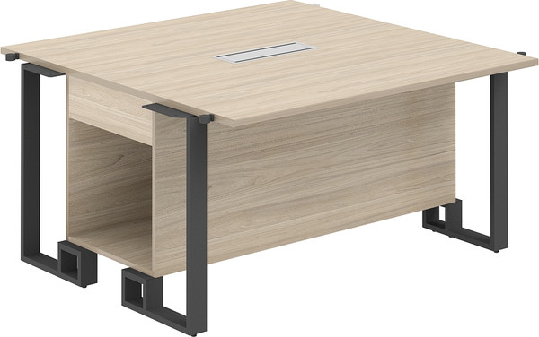 Изображение товара Стол для переговоров Norden 140x140x75 / SP.0104.AR.AR.AN (акация равелло/антрацит)