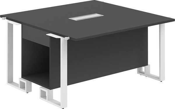 Изображение товара Стол для переговоров Norden 140x140x75 / SP.0104.AN.AN.WH (антрацит/белый)