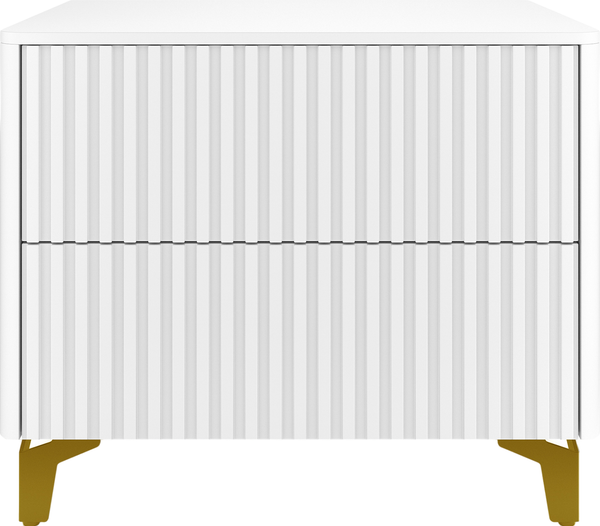 Изображение товара Прикроватная тумба Shtabe Gross 6003 (RAL 9003/RAL 9003/золото)