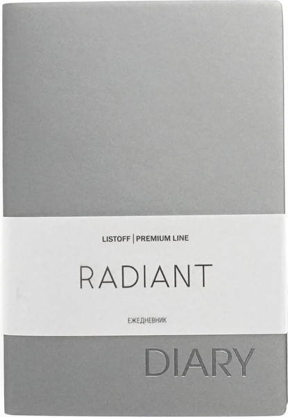 Изображение товара Ежедневник Listoff Radiant / ЕКР52215205 (серый)