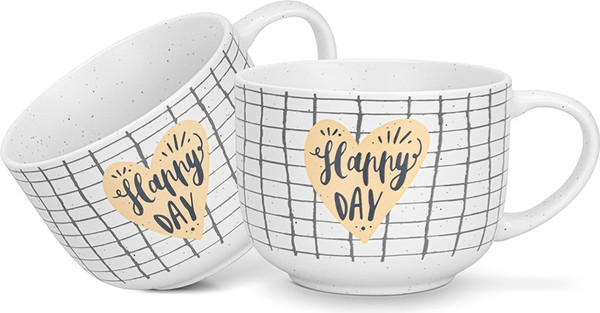 Изображение товара Набор кружек Fissman Happy Day Checked 3730 (2шт)