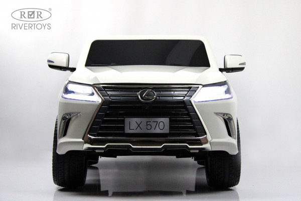 Изображение товара Детский автомобиль RiverToys Lexus LX570 / Y555YY (белый)