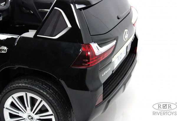 Изображение товара Детский автомобиль RiverToys Lexus LX570 / Y555YY (черный глянец)