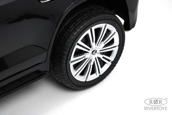 Изображение товара Детский автомобиль RiverToys Lexus LX570 / Y555YY (черный глянец)