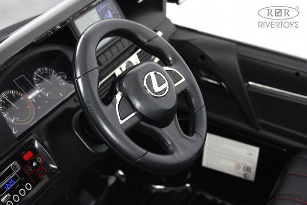 Изображение товара Детский автомобиль RiverToys Lexus LX570 / Y555YY (черный глянец)