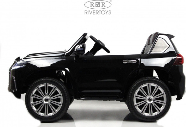 Изображение товара Детский автомобиль RiverToys Lexus LX570 / Y555YY (черный глянец)