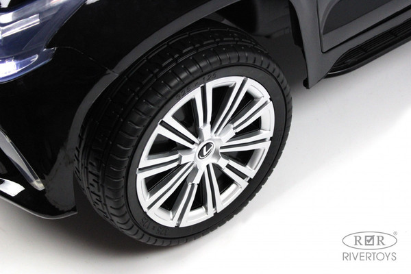 Изображение товара Детский автомобиль RiverToys Lexus LX570 / Y555YY (черный глянец)