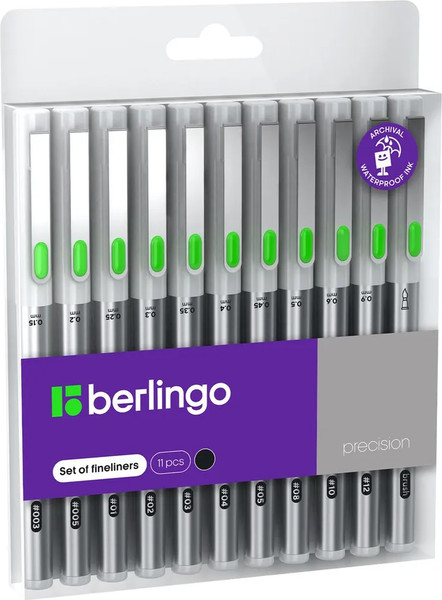 Изображение товара Набор капиллярных ручек Berlingo Precision / CK_50211 (11шт)