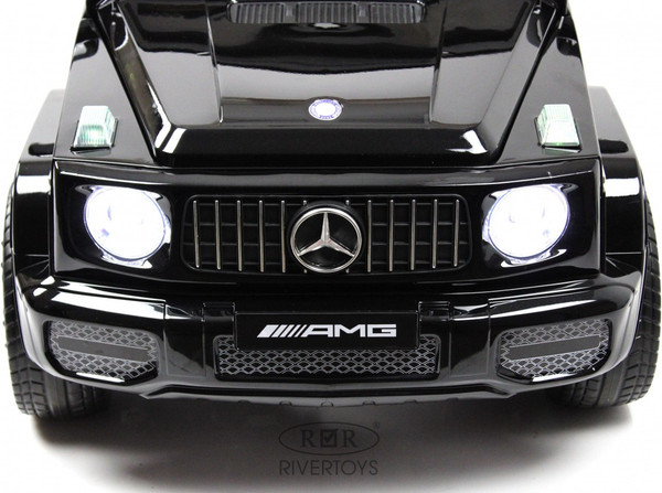 Изображение товара Детский автомобиль RiverToys Mercedes-Benz G65 / E111EE (черный глянец)
