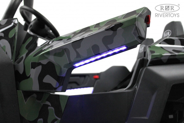 Изображение товара Детский автомобиль RiverToys T777TT 4WD (зеленый камуфляж)