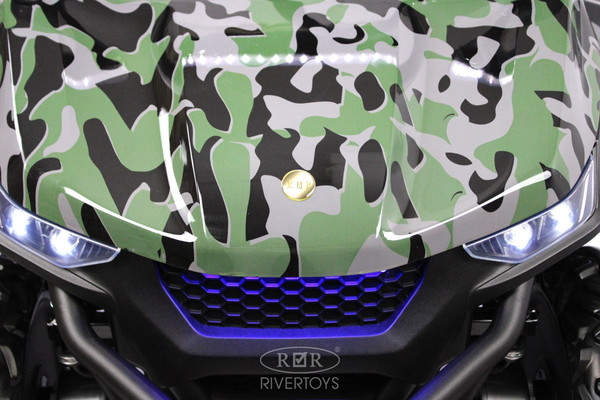 Изображение товара Детский автомобиль RiverToys T777TT 4WD (зеленый камуфляж)