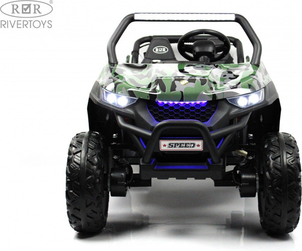 Изображение товара Детский автомобиль RiverToys T777TT 4WD (зеленый камуфляж)