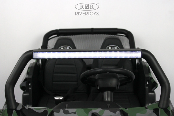 Изображение товара Детский автомобиль RiverToys T777TT 4WD (зеленый камуфляж)