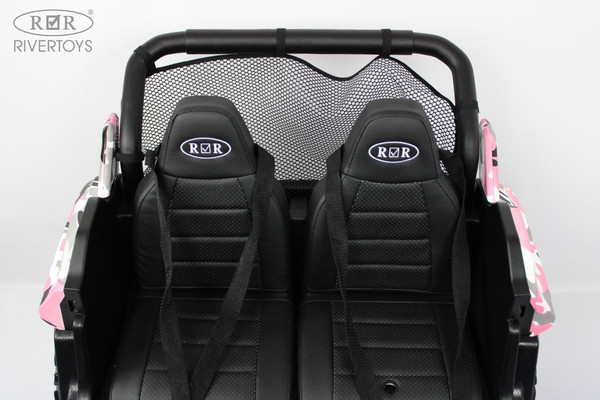 Изображение товара Детский автомобиль RiverToys T777TT 4WD (розовый камуфляж)