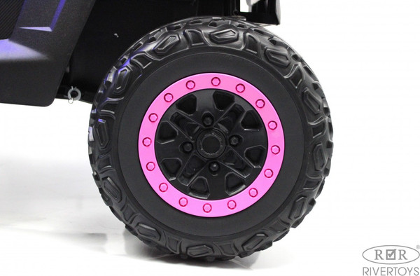 Изображение товара Детский автомобиль RiverToys T777TT 4WD (розовый камуфляж)