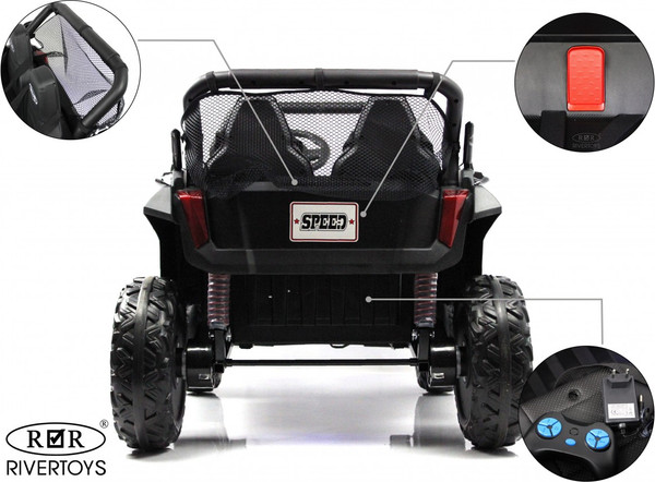 Изображение товара Детский автомобиль RiverToys T777TT 4WD (черный Spider)