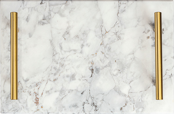 Изображение товара Поднос Liberty Jones Marm / LJ0000329 (белый мрамор)