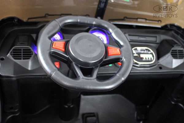 Изображение товара Детский автомобиль RiverToys K777AM (желтый)