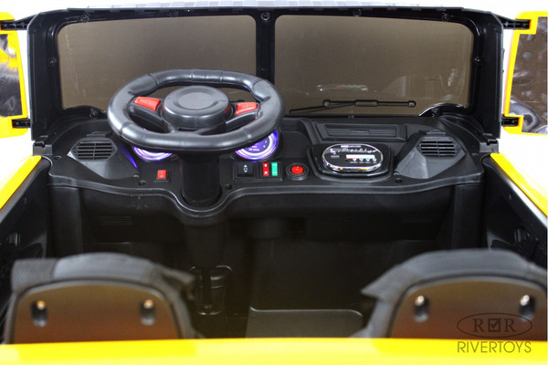 Изображение товара Детский автомобиль RiverToys K777AM (желтый)
