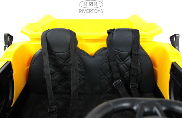 Изображение товара Детский автомобиль RiverToys K777AM (желтый)