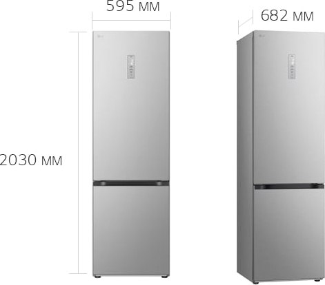Изображение товара Холодильник с морозильником LG GC-B509FNMW