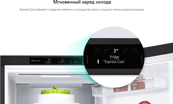 Изображение товара Холодильник с морозильником LG GC-B509FNMW