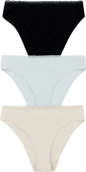 Изображение товара Комплект женских трусов Mark Formelle 412461-3 (р.102, серебристый пион-1)