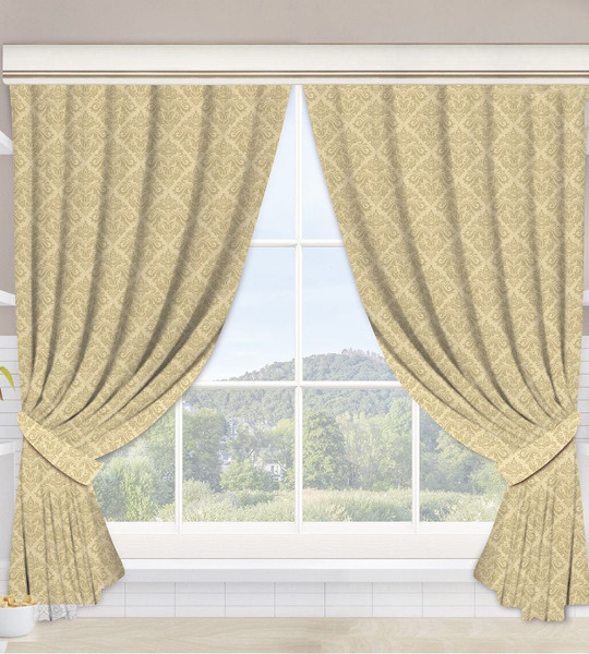 Изображение товара Комплект штор АртПостель Жаннет для кухни с подхватом Ш.145.180