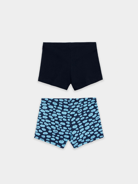 Изображение товара Комплект трусов детских Mark Formelle 413344-2 (р.92/98-52-48, тучки на синем/черный)