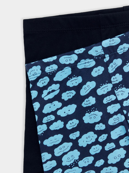 Изображение товара Комплект трусов детских Mark Formelle 413344-2 (р.92/98-52-48, тучки на синем/черный)