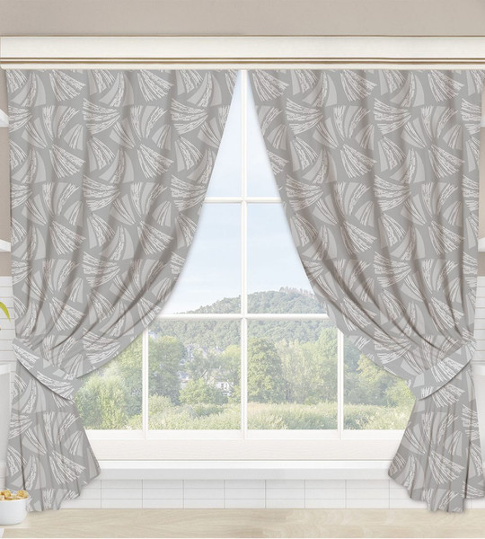 Изображение товара Комплект штор АртПостель Жемчуг для кухни с подхватом Ш.145.180