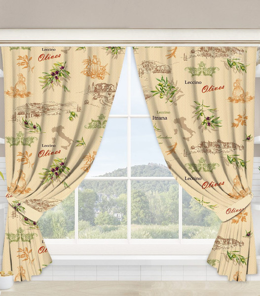 Изображение товара Комплект штор АртПостель Оливия для кухни с подхватом Ш.145.180