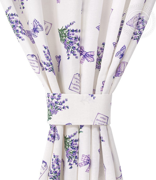 Изображение товара Комплект штор АртПостель Сиреневая дымка для кухни с подхватом Ш.145.180