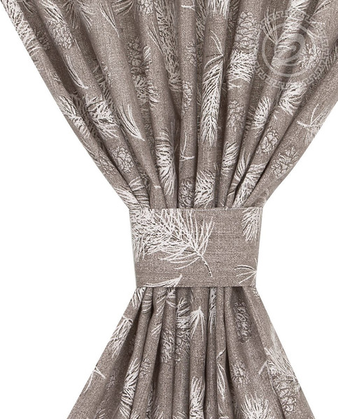 Изображение товара Комплект штор АртПостель Шишкин лес для кухни с подхватом Ш.145.180