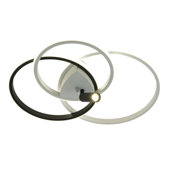 Изображение товара Люстра Estares Iruma 80W 3R1DL-RC-510x400x65-WHITE/BLACK/WHITE-220-IP20