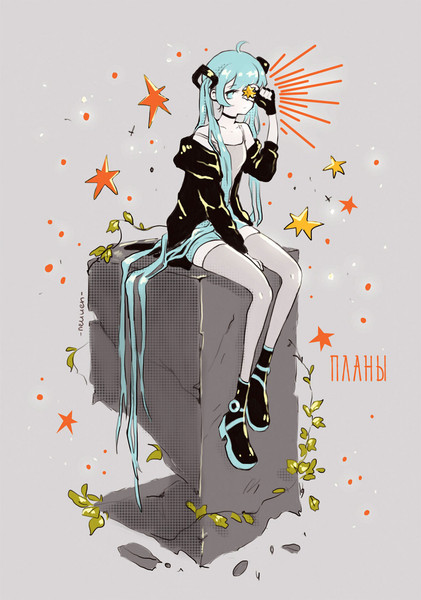 Изображение товара Записная книжка Listoff Девочка с голубыми волосами / КЗ5803969