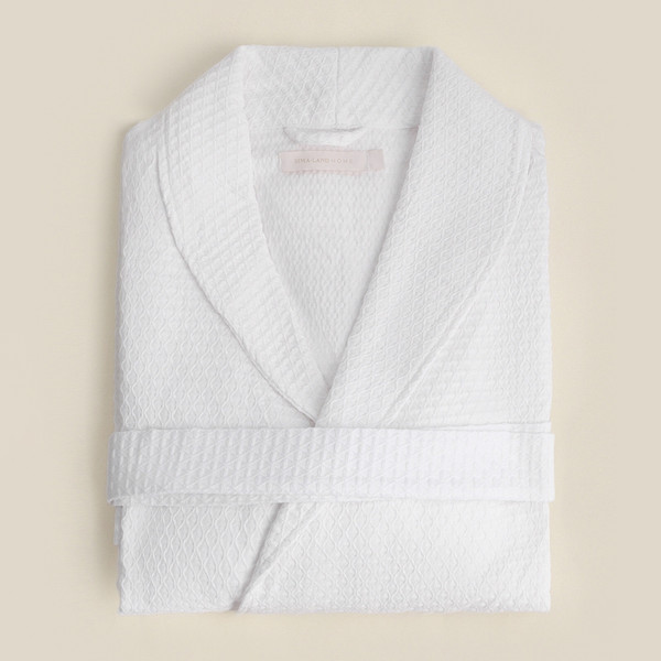 Изображение товара Халат Sima-Land Home Waffle Блан де Блан L / 10091568