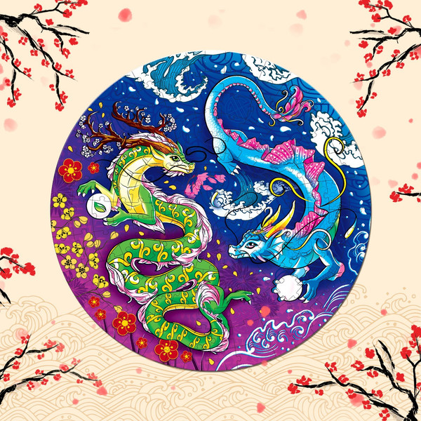 Изображение товара Пазл Puzzle Time Пара драконов / 9546298 (170эл)