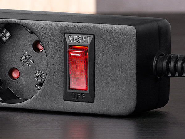 Изображение товара Сетевой фильтр Sven SF-05E (5м, черный)