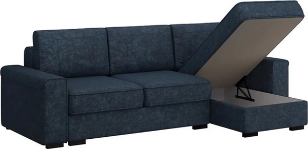 Изображение товара Диван угловой Bravo Мебель Леон Стандарт 7 вариант (сапфировый)