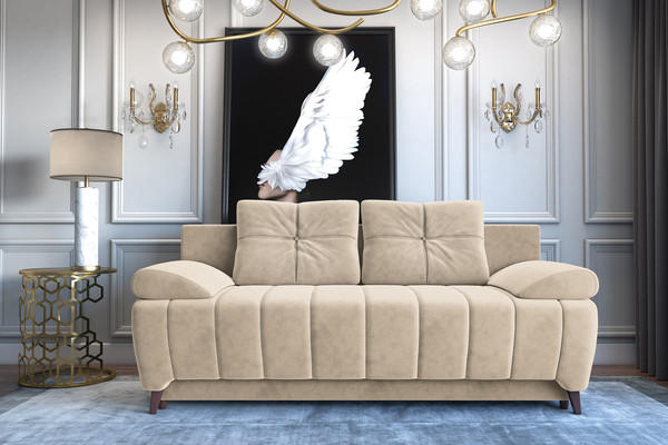 Изображение товара Диван Bravo Мебель Тонга Стандарт 2 вариант (бежевый/капучино)