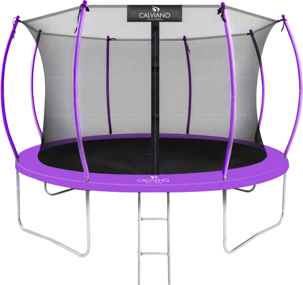 Изображение товара Батут Calviano 374см 12ft Inside master purple (с защитной сеткой )