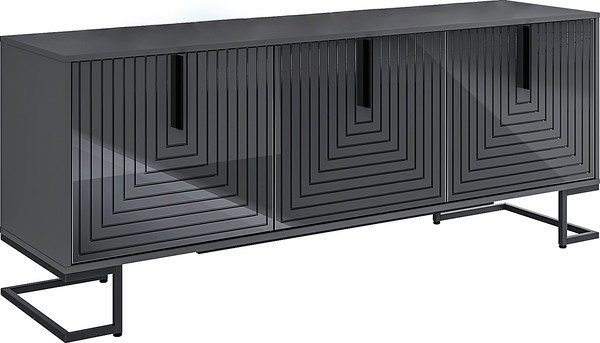 Изображение товара Тумба Involux Неаполь 212T100 (графит/черный глянец/черный)