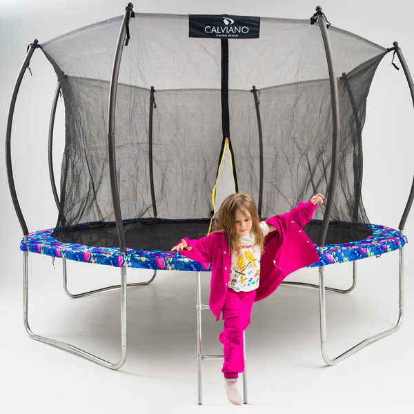 Изображение товара Батут Calviano 374см 12ft Inside  master smile (с защитной сеткой)