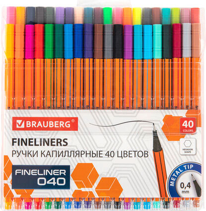 Изображение товара Набор капиллярных ручек Brauberg 144146 (40цв)