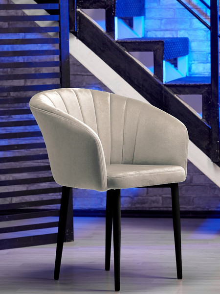 Изображение товара Стул Памир Версаль (светло-бежевый/черный)