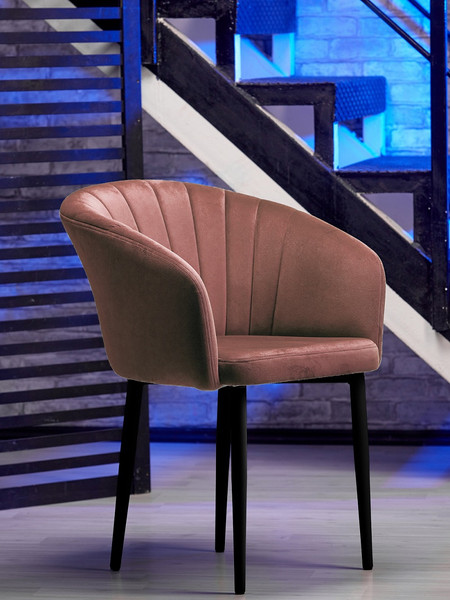 Изображение товара Стул Памир Версаль  (розовый/черный)