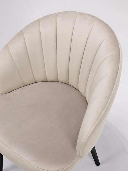 Изображение товара Стул Памир Зефир  (светло-бежевый/черный)